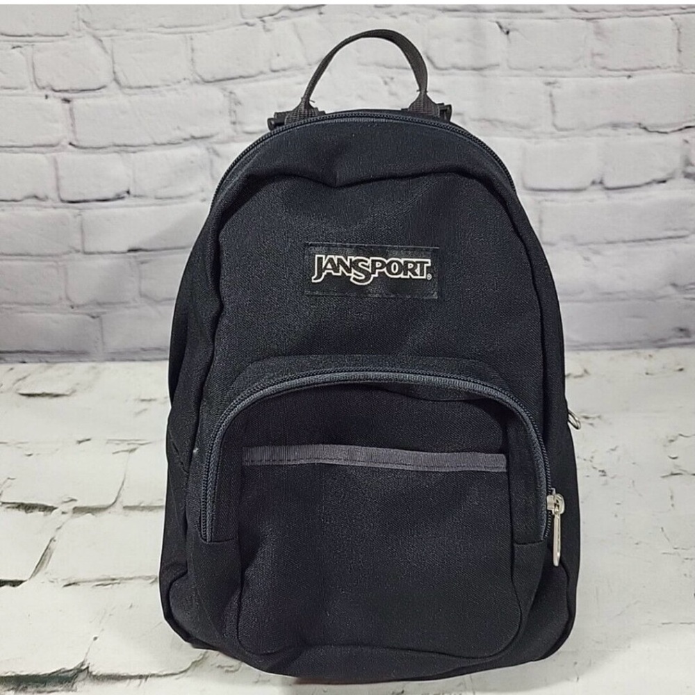 JanSport Black Backpack Mini